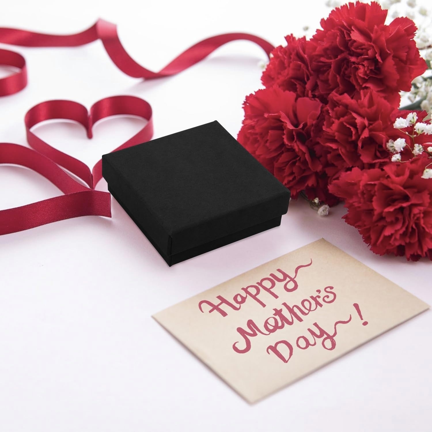 12pcs Square Cardboard Jewelry Gift Boxes